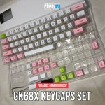Paradox Ghost DIY GK68X PBT Keycaps - White Pink